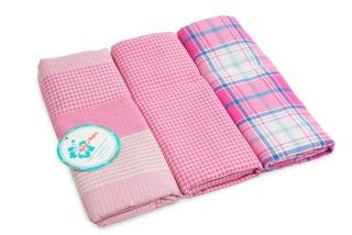 Travel Blanket 3 pack - Happy Pink Combo