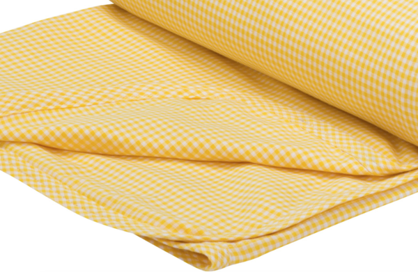 Toddler Blanket - Yellow and White Sunshine Gingham