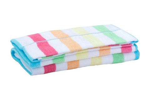 Bed-to-Beach Towel Blanket - Relaxed Rainbow Stripe