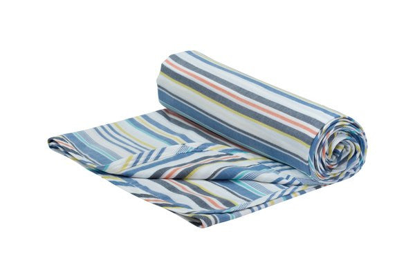 Toddler Blanket - Blue Fun Stripe