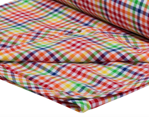 Toddler Blanket - Rainbow Gingham