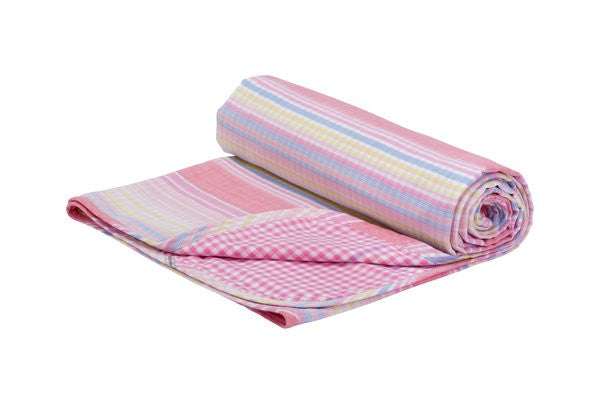 Toddler Blanket - Pink Fun Stripe