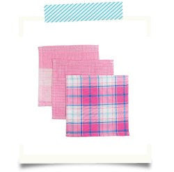 Wash Cloth 3 pack- Happy Pink