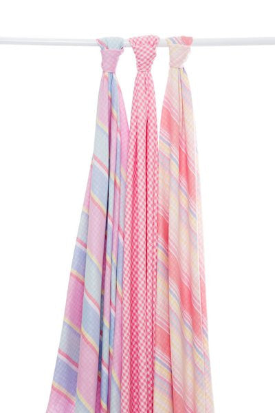 Baby Blanket Swaddles - Pink Fun Stripe